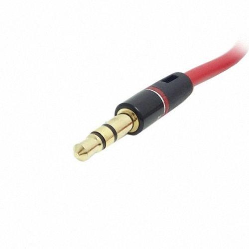 CHENYANG Red Color 90 Degree Angled Type Stereo Audio 3.5mm to 3.5mm Male 3 Pos. Line In Car Aux Cable 100cm