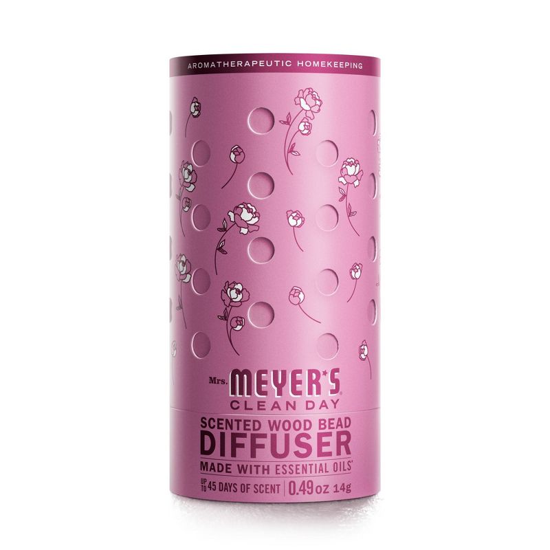 Mrs. Meyer's Clean Day Scented Wood Bead Diffuser Peony - 0.49oz
