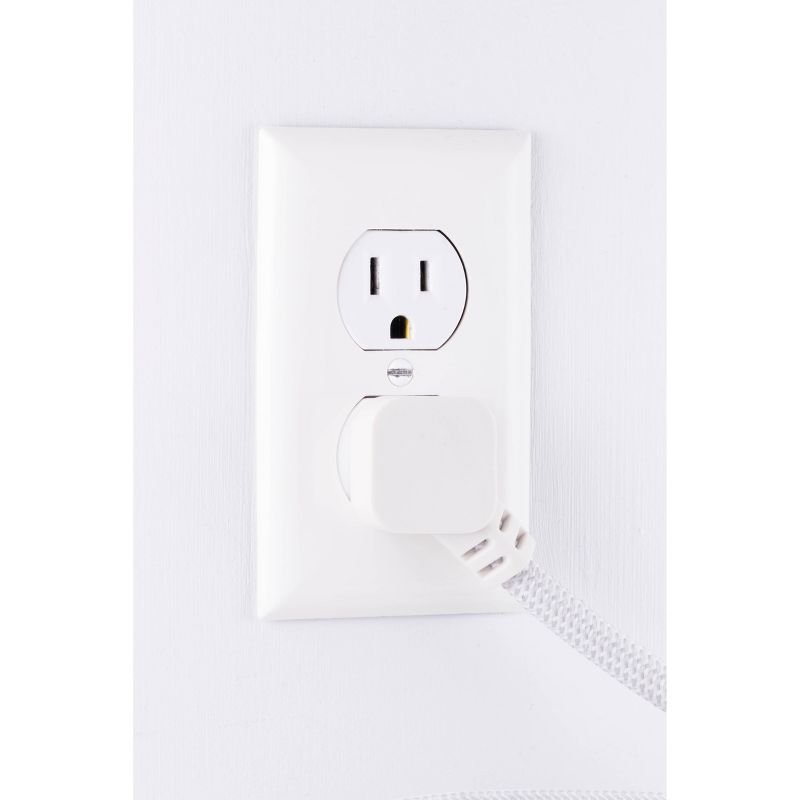 Cordinate  2' 3 Outlets Grounded Extension Cord Gray