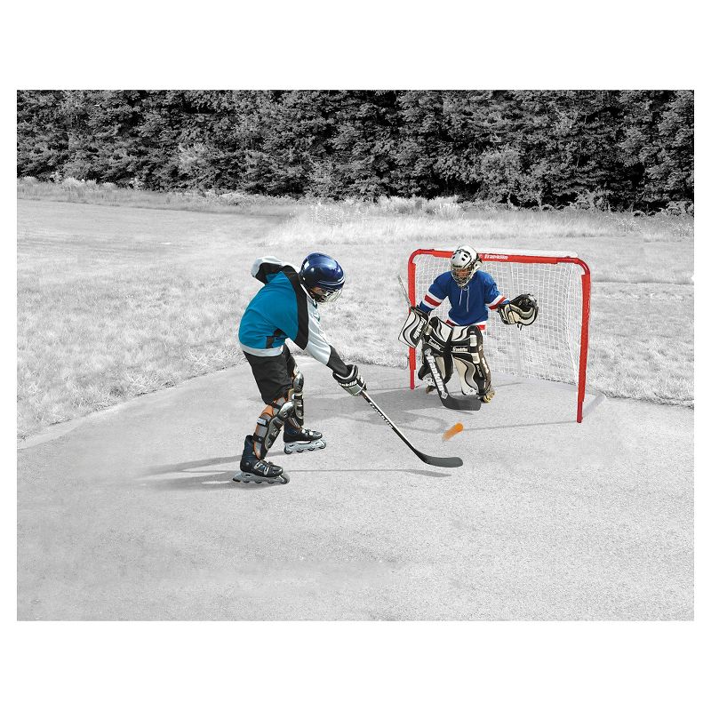 EZ Goal Folding Metal Hockey Goal with Targets - 6' x 4'
