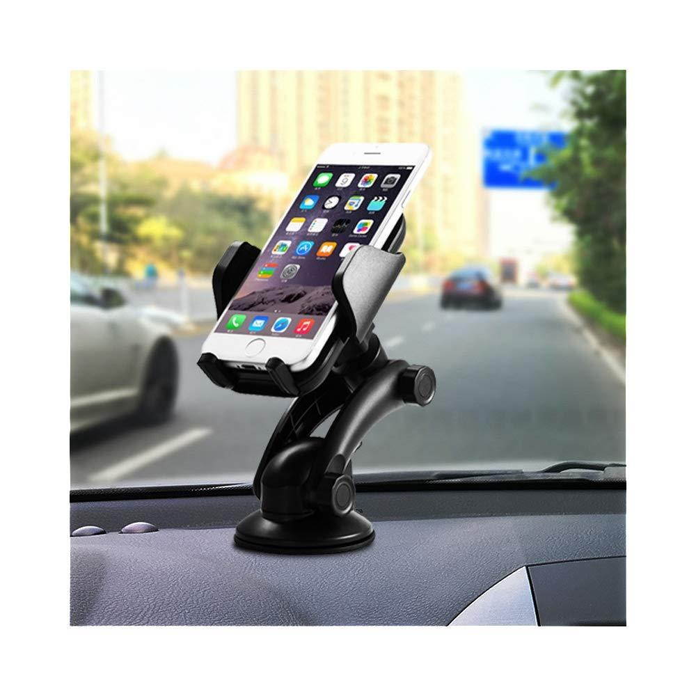 XSPUS Car Mount Holder, [3 in 1] Windshield Holder, Instrument Panel stand, Air outlet Holder Adjustable Suitable iPhone X 8 8Plus 7 7Plus 6 6sPlus, Galaxy S9 S8 S7 S6 Note 8 5 and Other phone