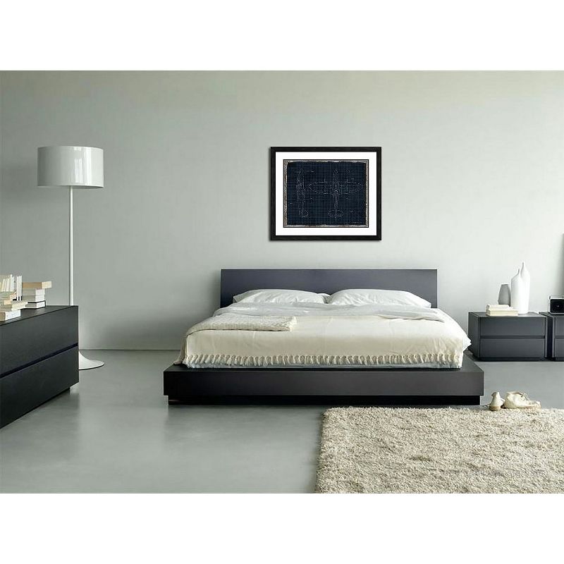 26.5" x 22.5" Matted to 2" Fighter Plane Picture Framed Black - PTM Images