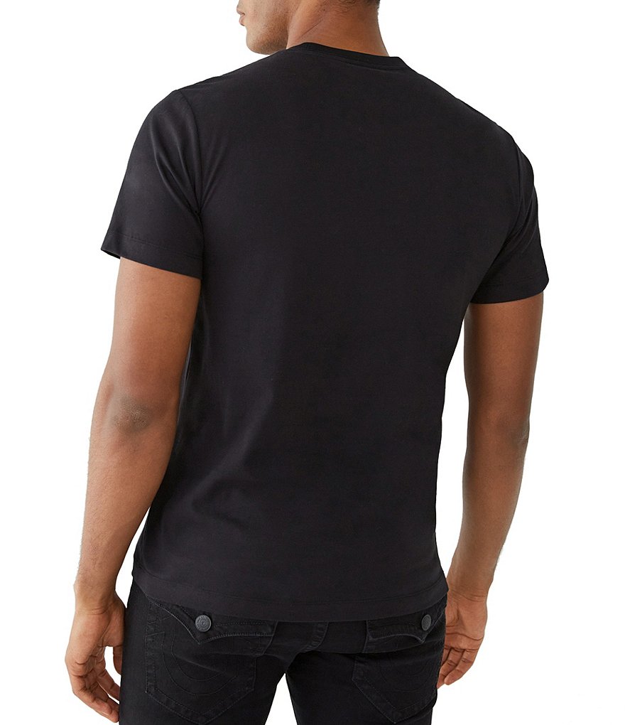 True Religion Short-Sleeve Oversized True Religion Logo Shadow Graphic T-Shirt