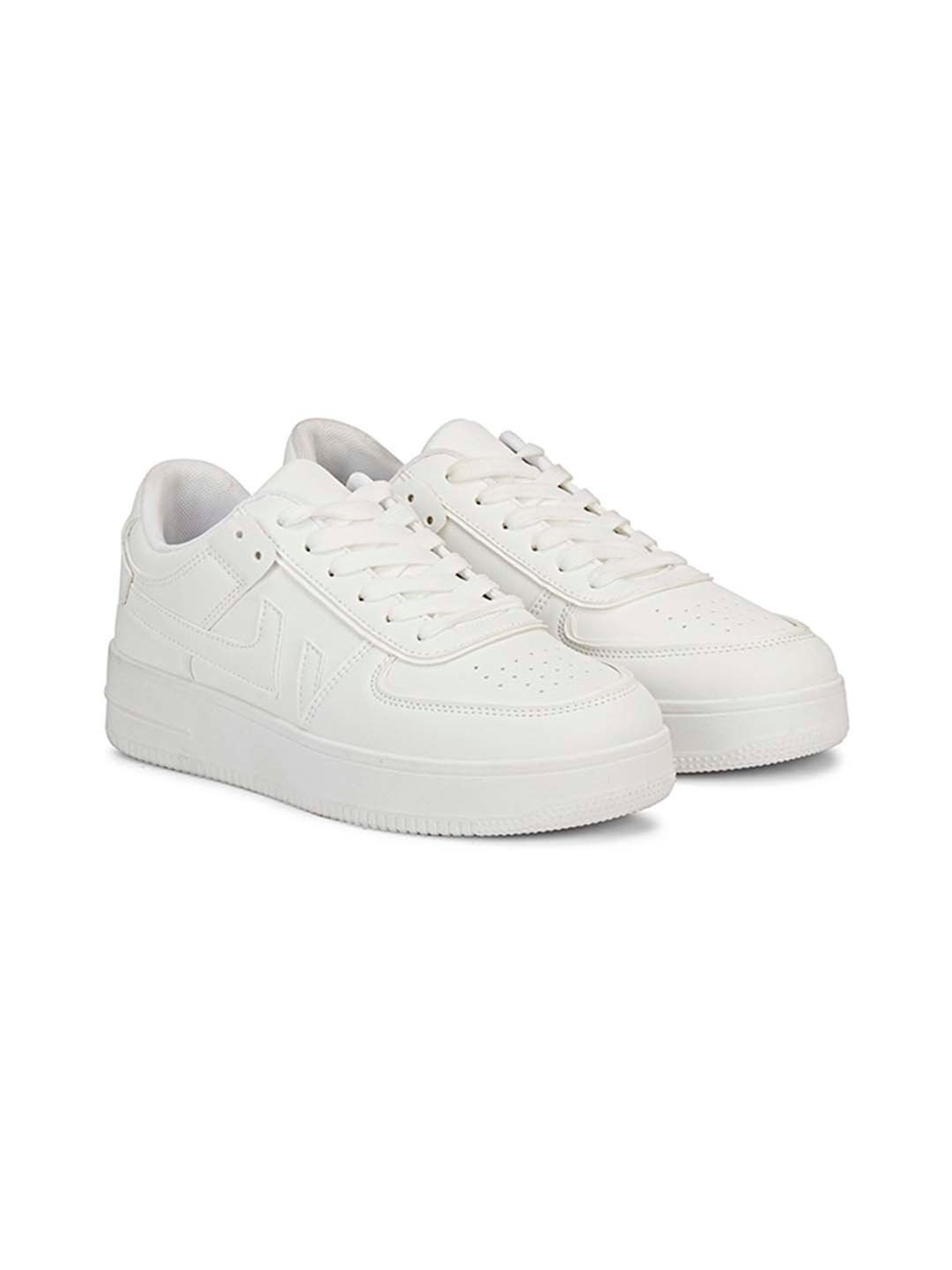 Mozafia Men's White Casual Sneakers