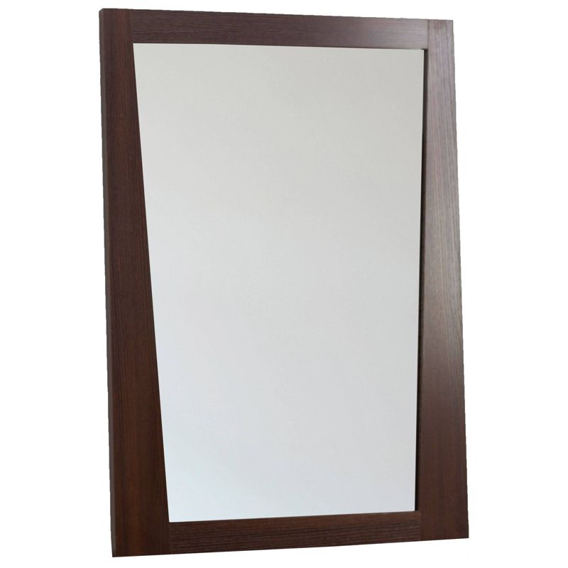 23.5" Modern Plywood Melamine Mirror Dark Brown - American Imaginations