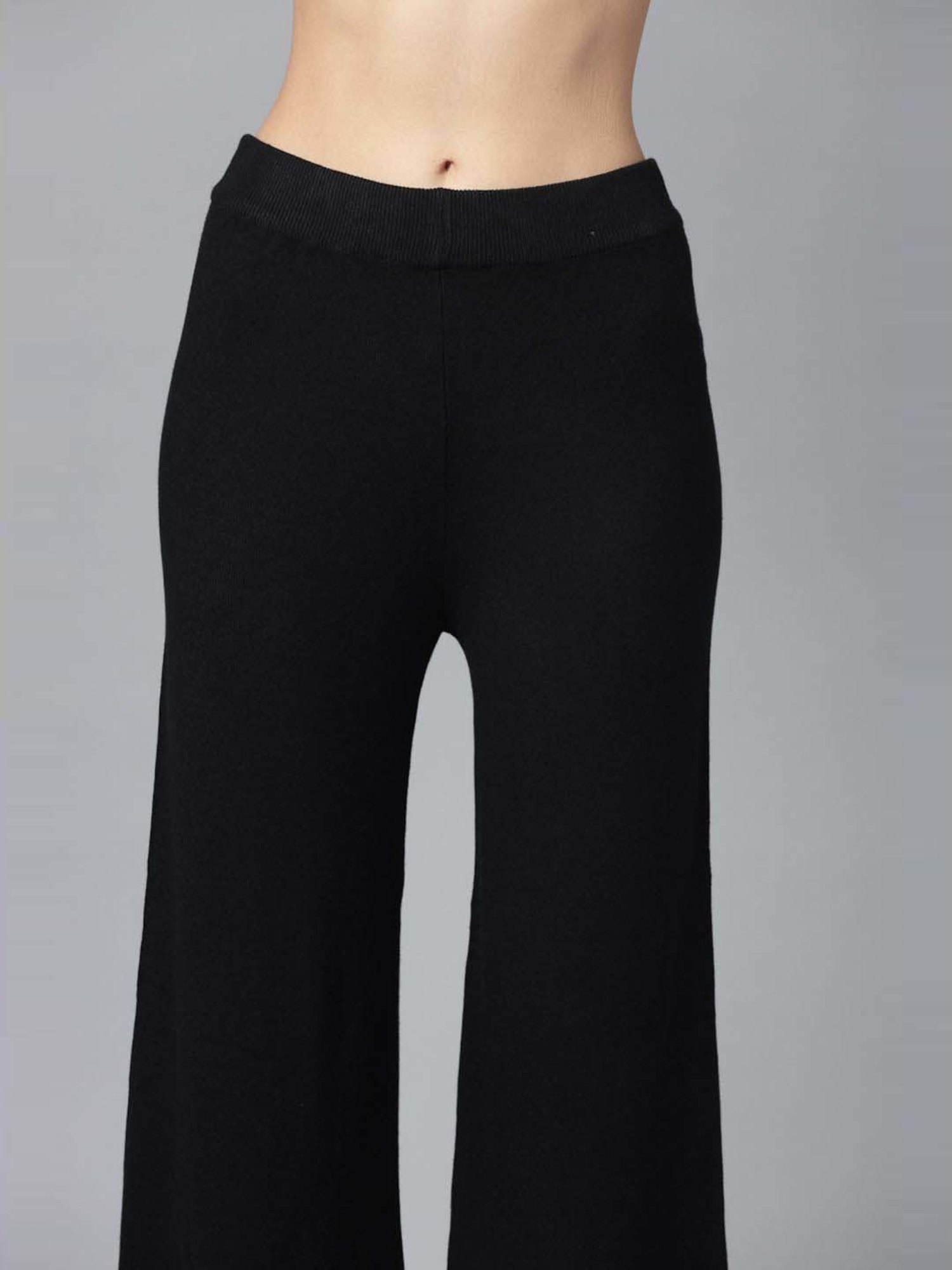 Mafadeny Black Embellished Top Pants Set With Shrug