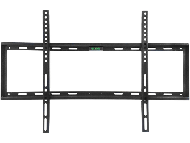 Megamounts GMPF26N7-BNDL Black 32" - 70" Smooth Black Matt Finish Fixed Television Mount for 32"- 70" LCD, LED