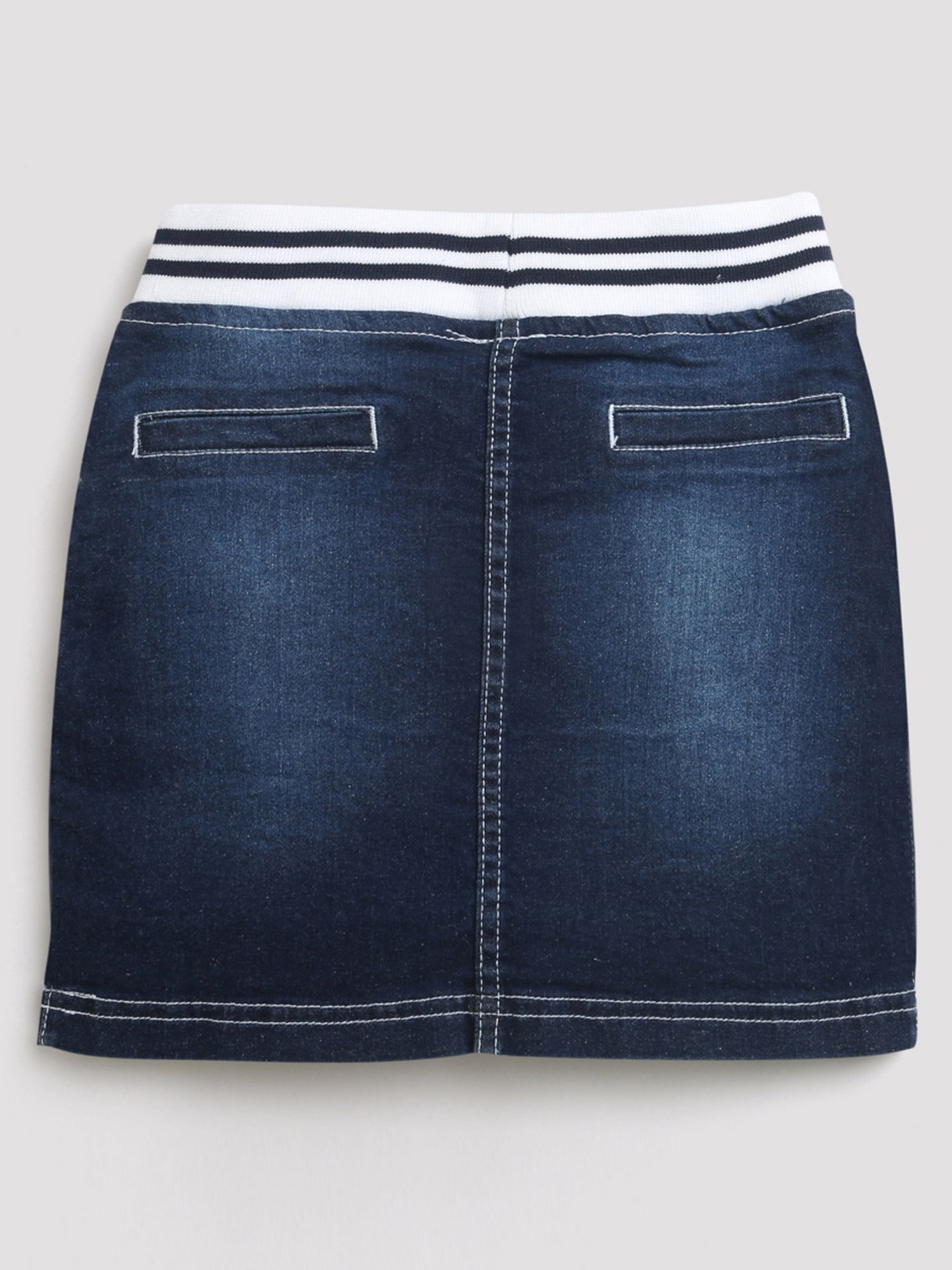 Tiny Girl Blue Cotton Regular Fit Skirt