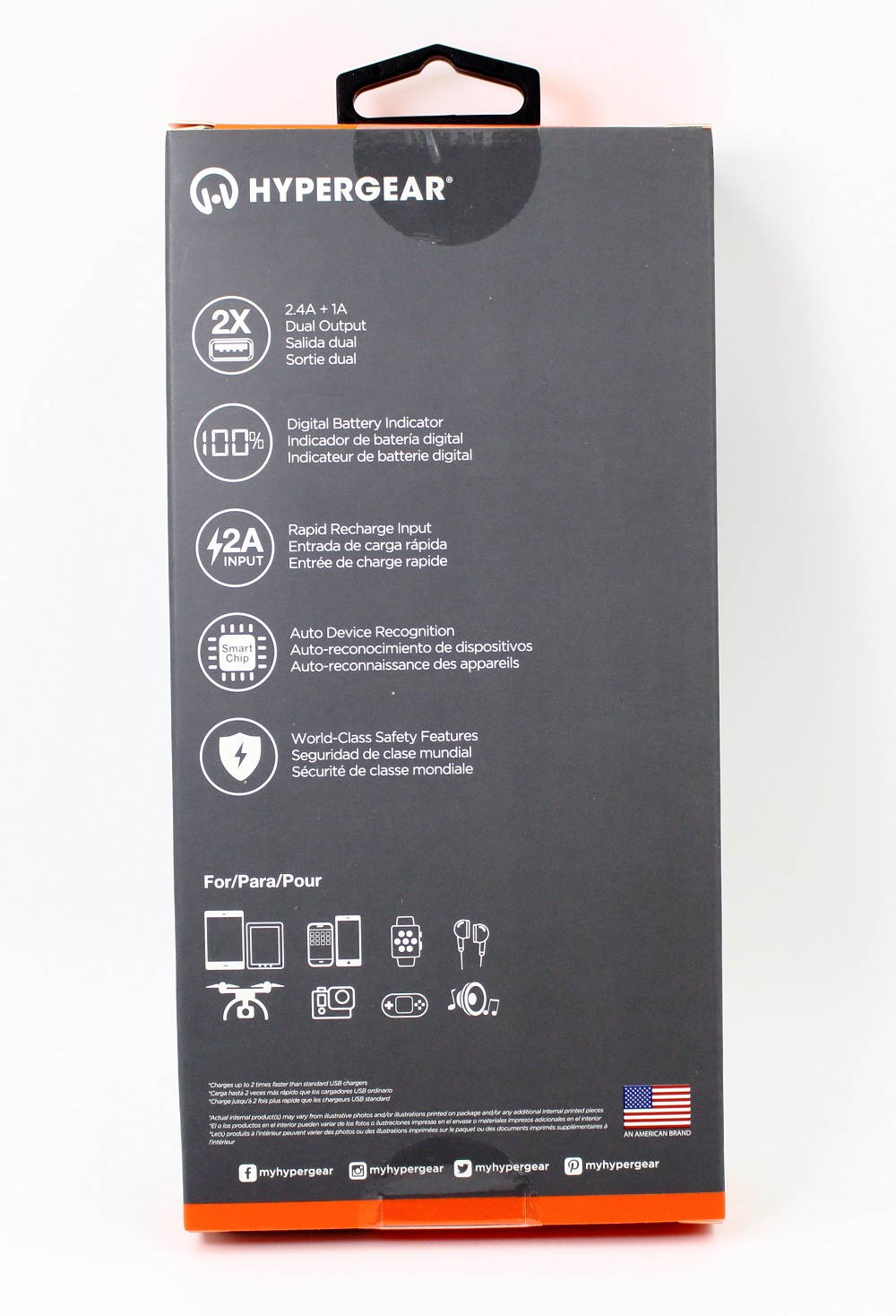 Hypergear 8000mah Portable Charger Power Bank Dual USB Battery Pack Digital