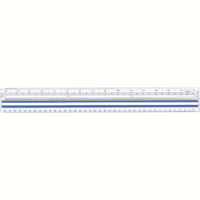 Acme United Computer Ruler Magnifies Metric 15" Long Acrylic Clear 40711