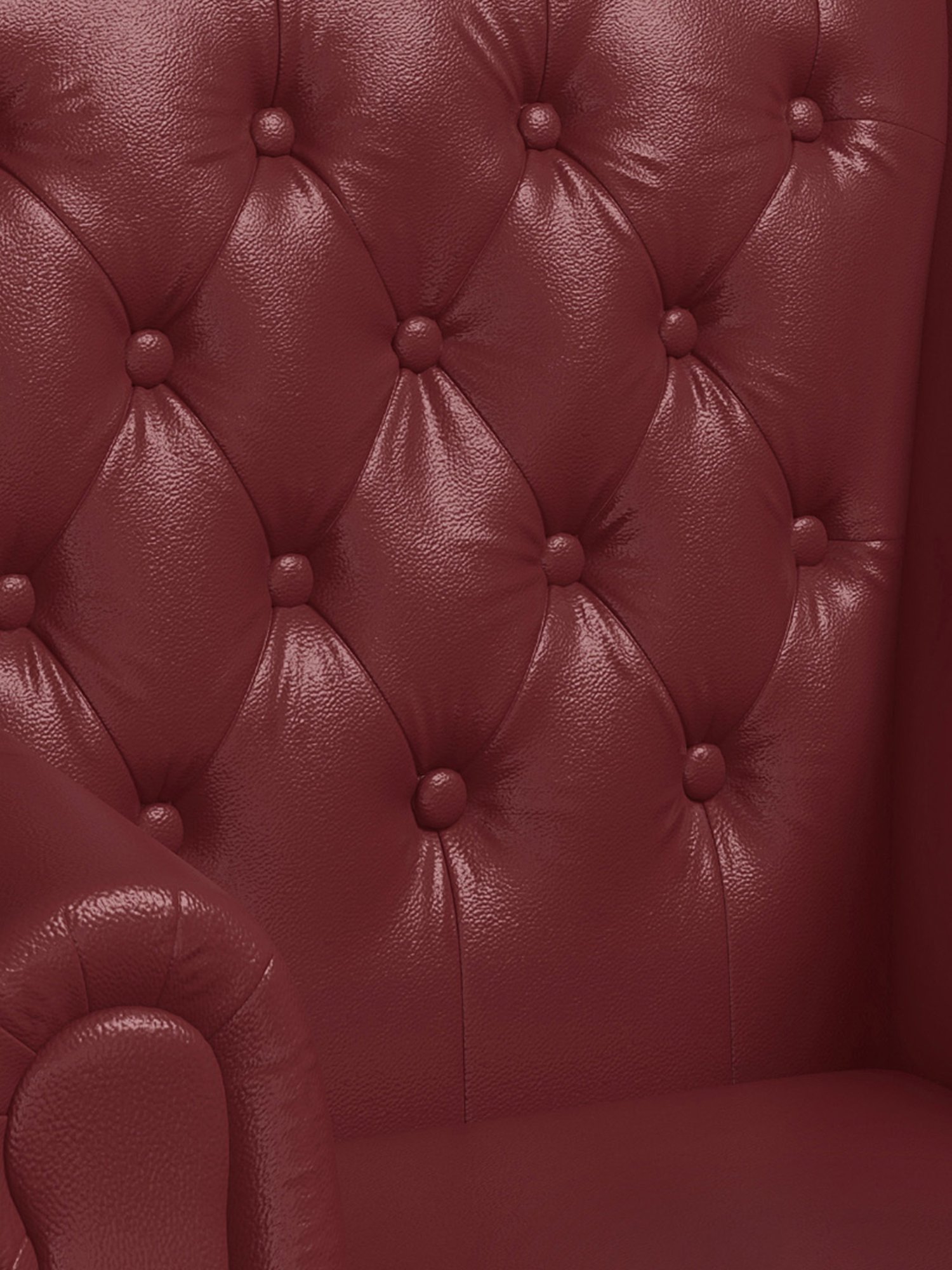 Godrej Interio Majesta Maroon Solid Wood Wing Chair