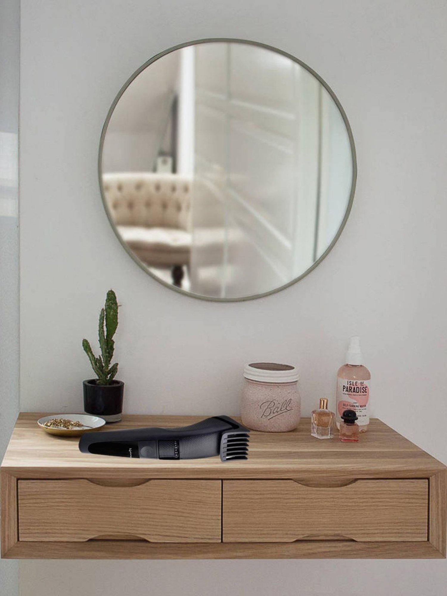 Lifelong LLPCM05 Cordless Rechargeable Beard Trimmer (Black)