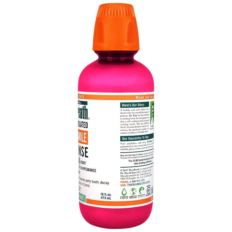 TheraBreath Healthy Smile Oral Rinse Mint - 16 fl oz