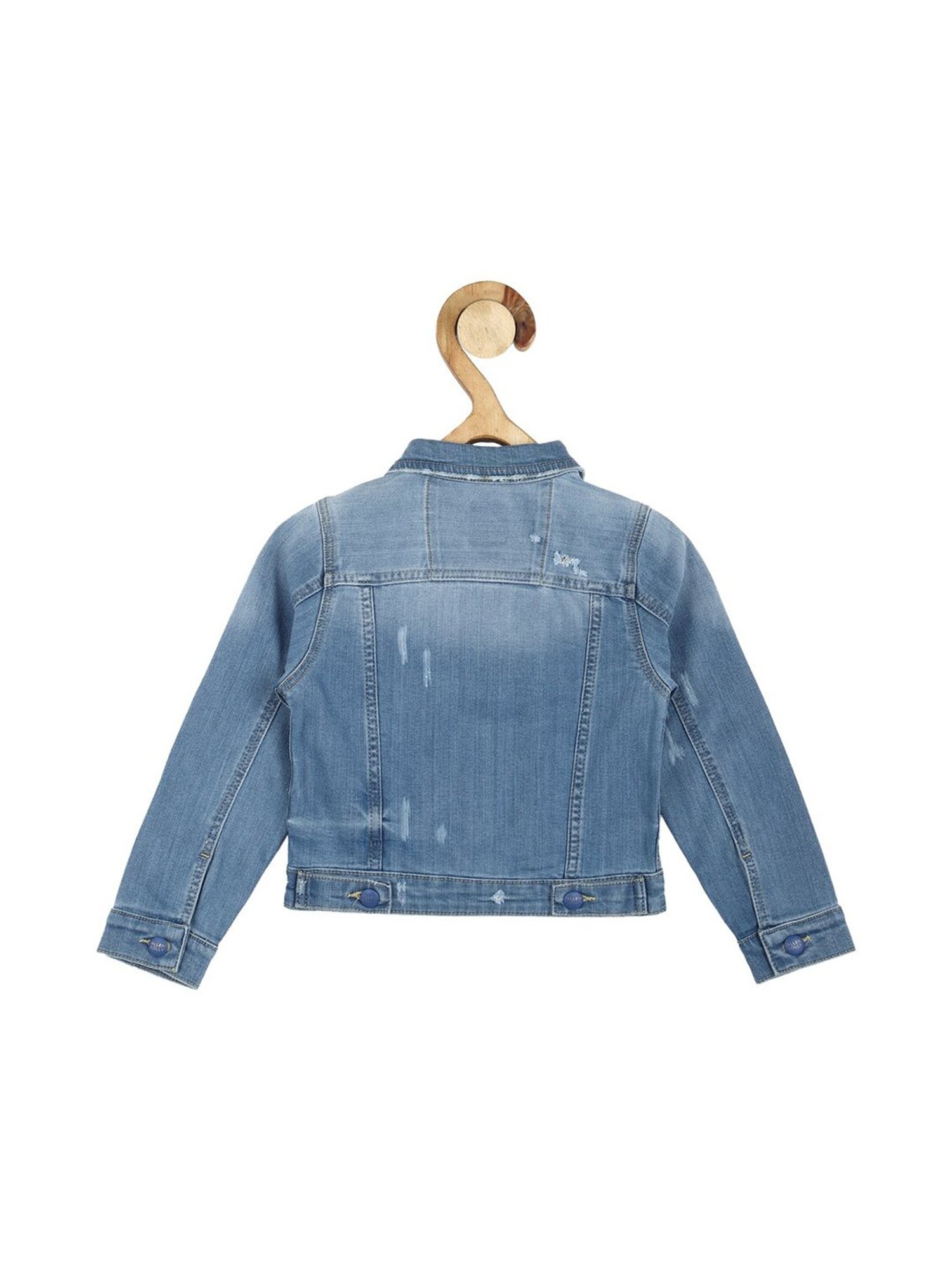 Allen Solly Junior Blue Distressed Jacket