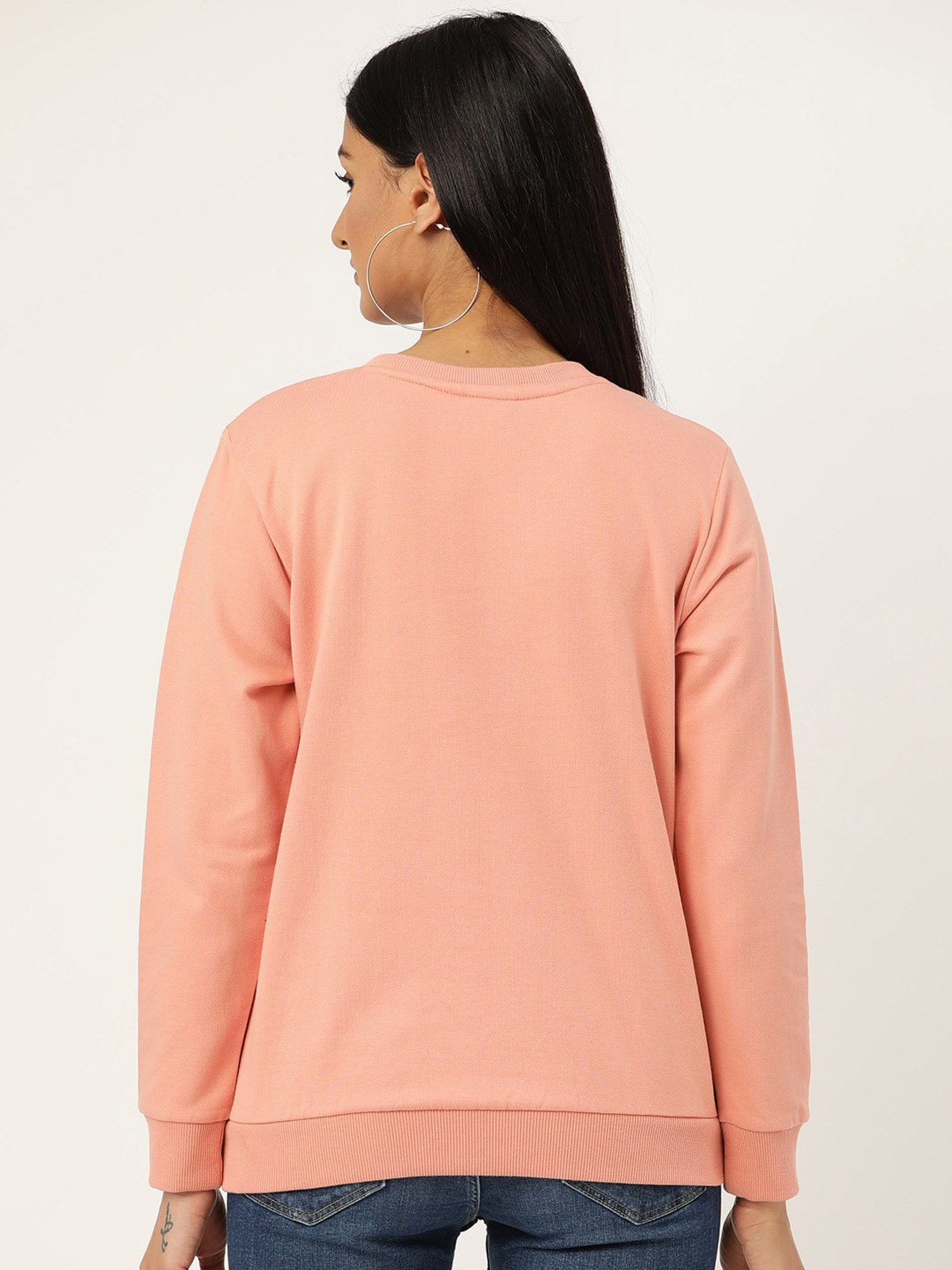 Sera Pink Printed Sweatshirt