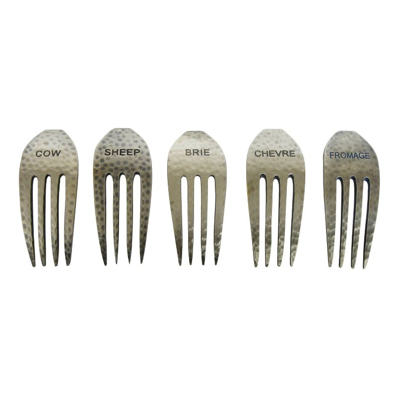 Epicureanist Rustic Cheese Fork Marker Set