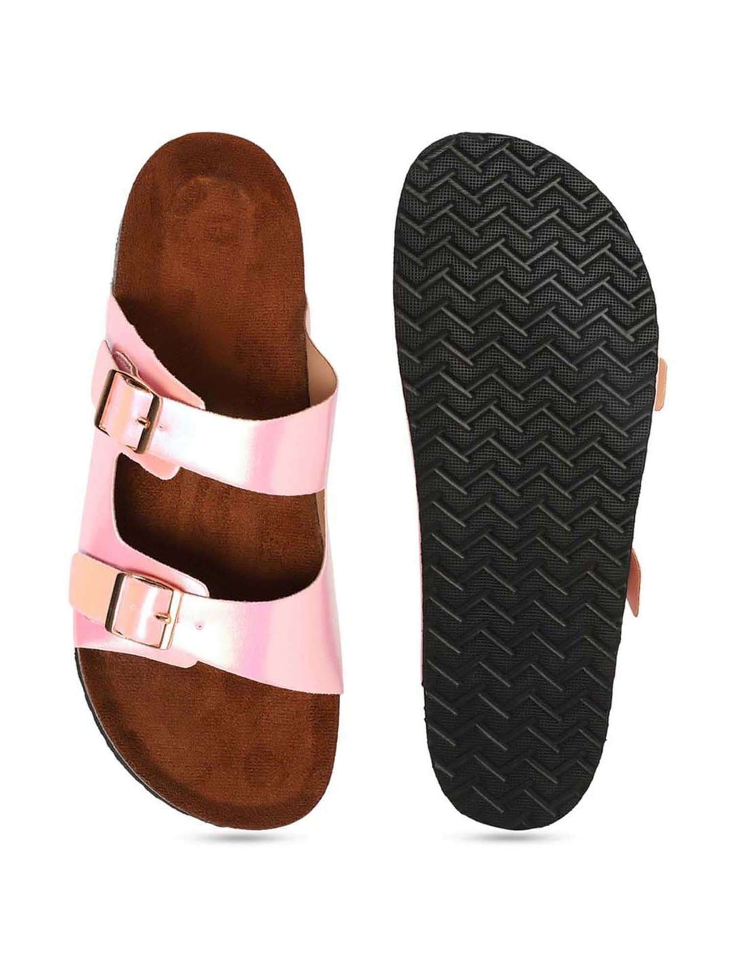 Mozafia Women's Light Pink Casual Sandals