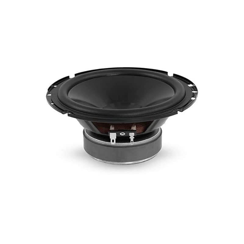 6.5" 2-Way V-Series Component Car Audio Speaker System with Two 25mm Silk Dome Tweeters and Two Crossover Networks
