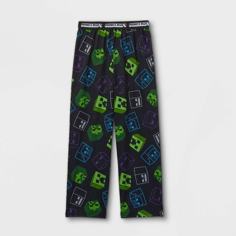 Boys' Minecraft Pajama Pants - Black M
