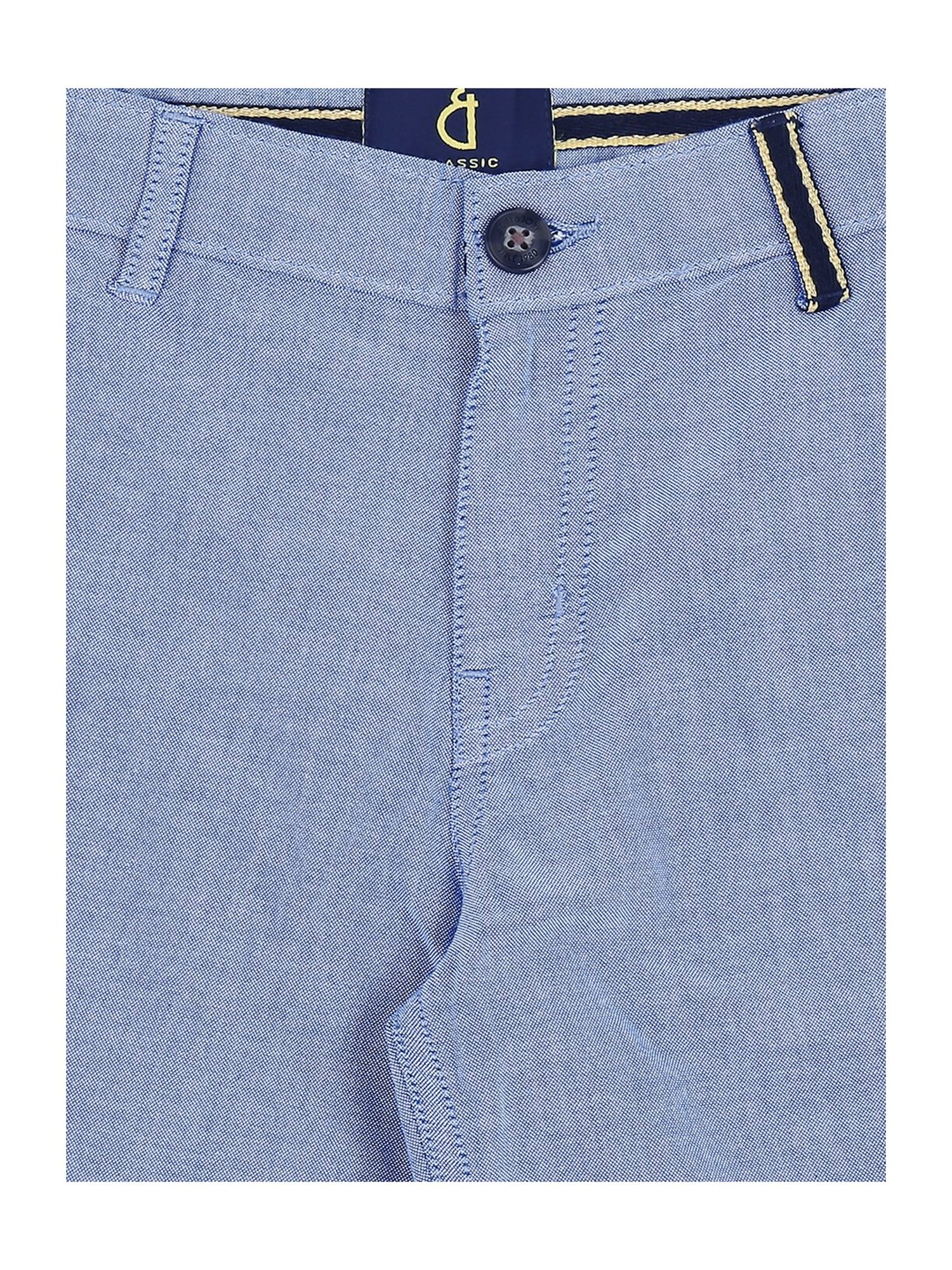Gini & Jony Boys Blue Cotton Bermudas