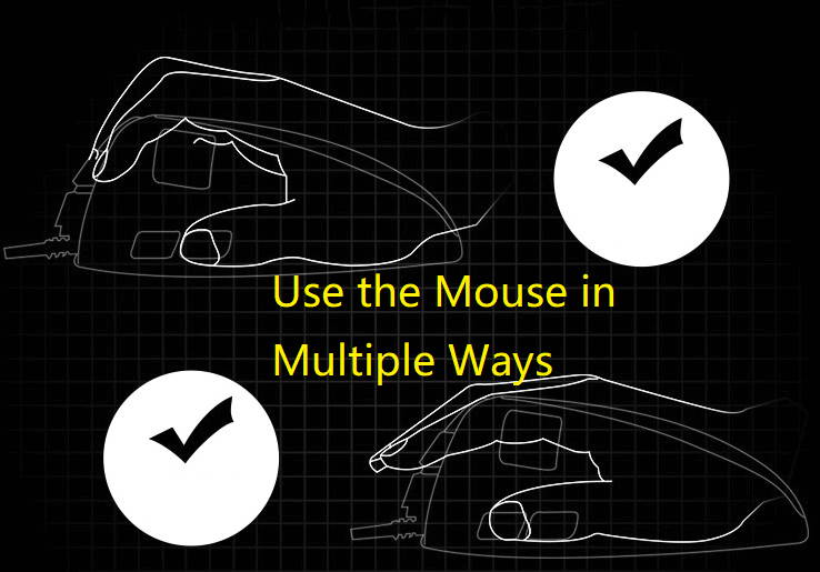 AULA S10 Ergonomic Design, Cool Exterior Wired 4000DPI 8-button Gaming  Mouse For Office And Game, Adjustable Grip Style,7 Breathing Light Modes -Pearl White