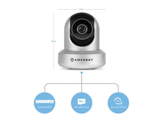 Amcrest ProHD 1080P WiFi Wireless IP Security Camera - 1080P (1920TVL), IP2M-841 (Silver)