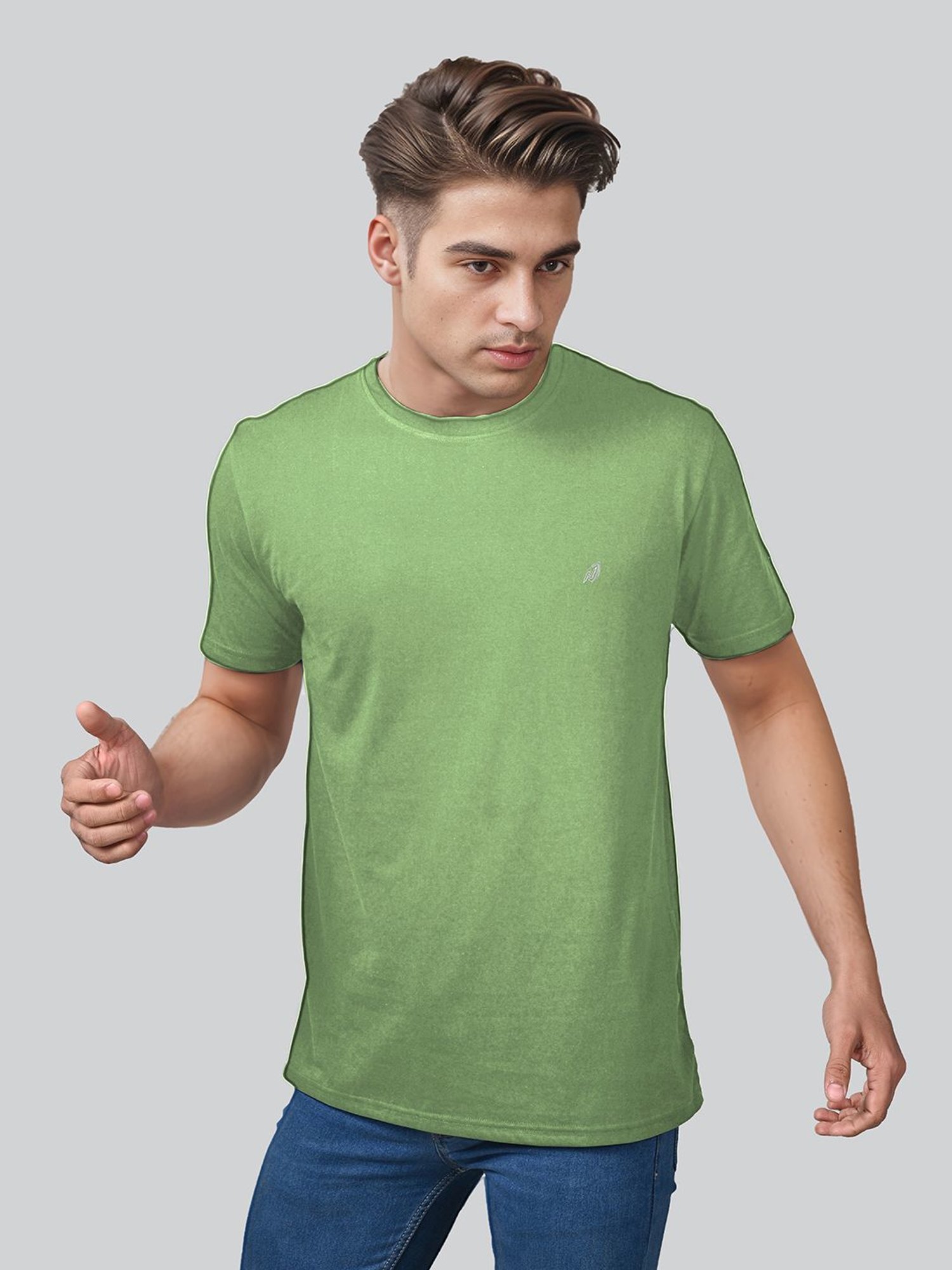 Lux Nitro Sage & Pista Regular Fit T-Shirt