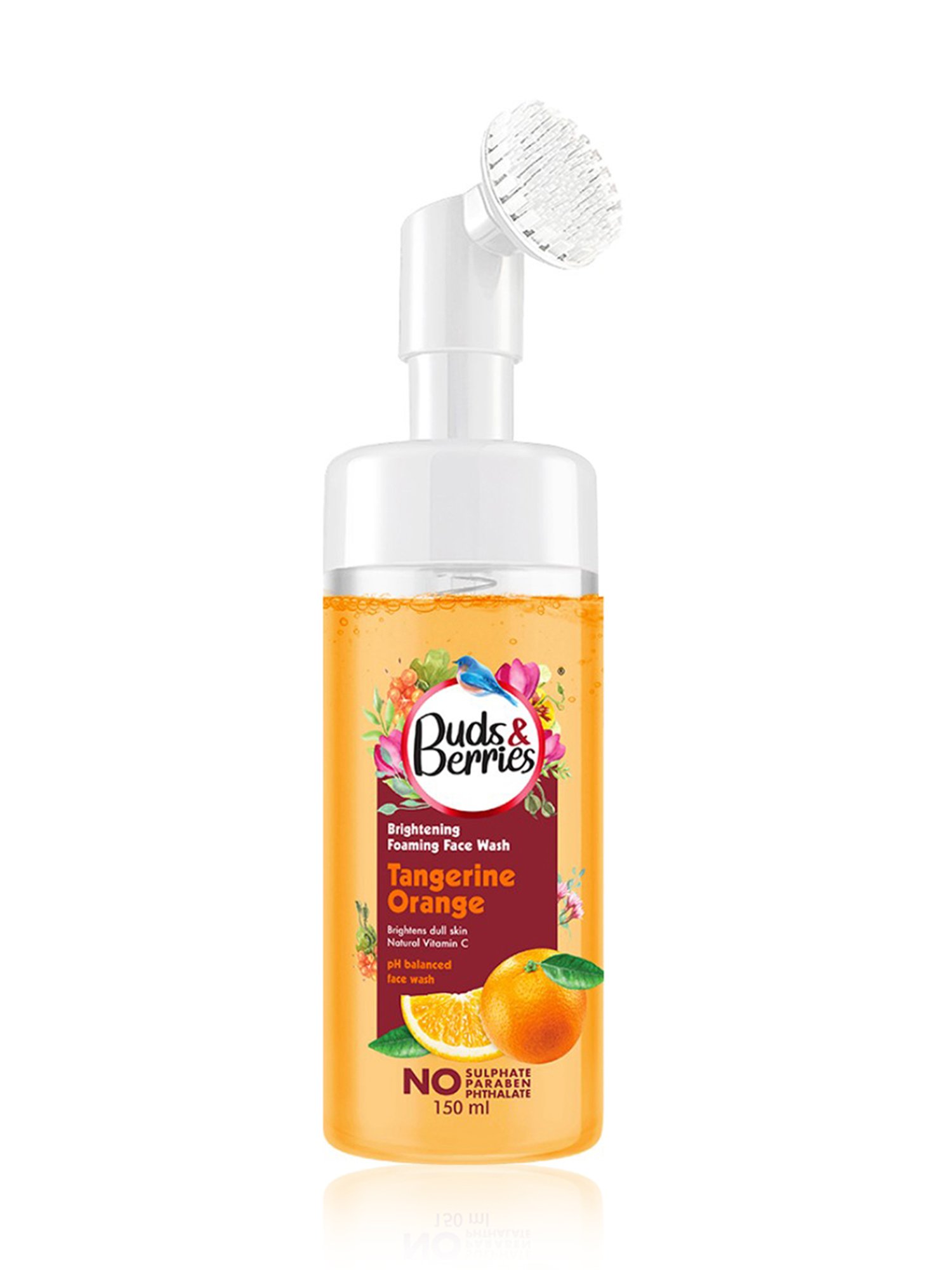 Buds & Berries Tangerine Orange Brightening Foaming Face Wash - 150 ml