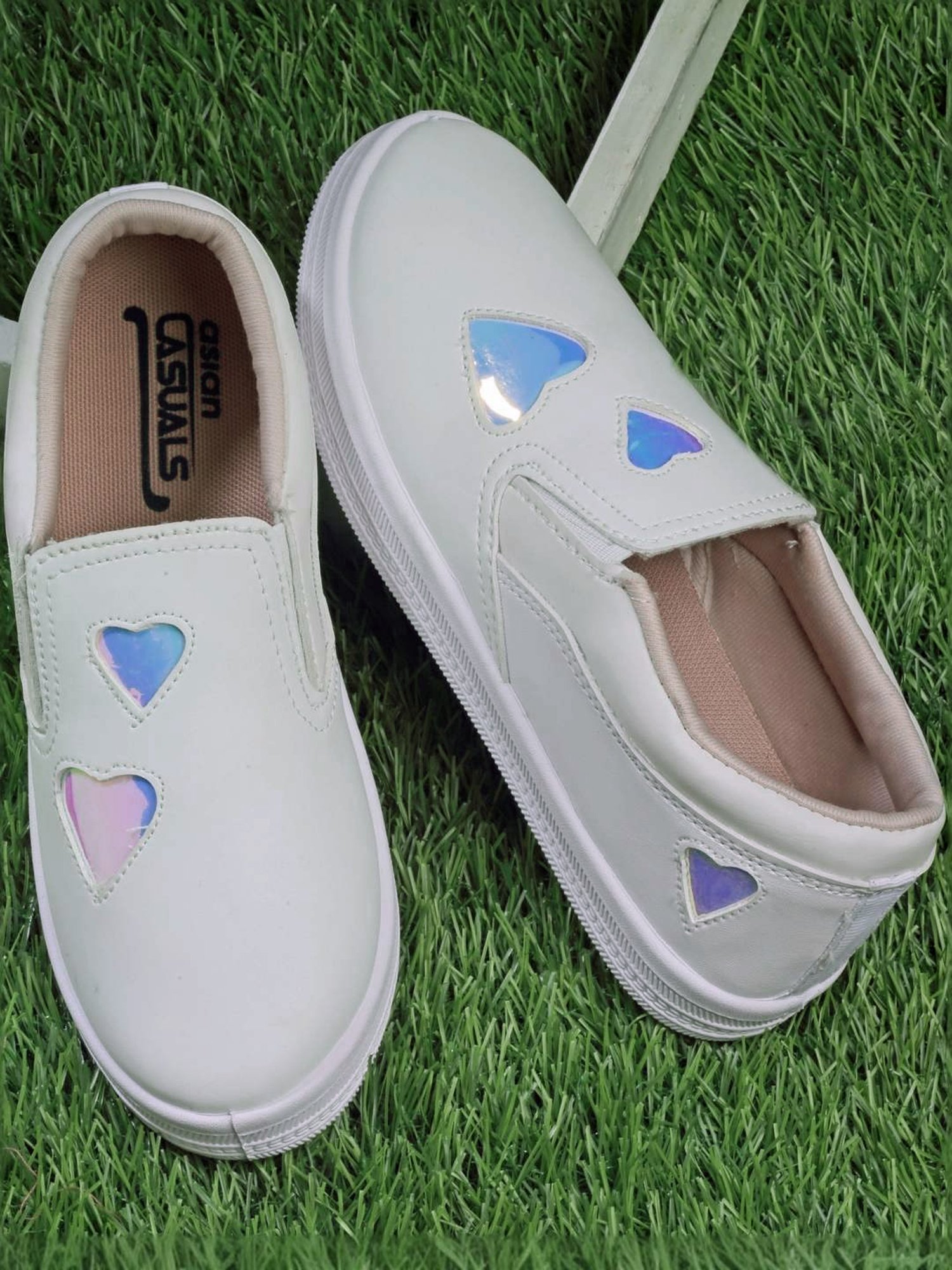 Asian Women's White Casual Loafers