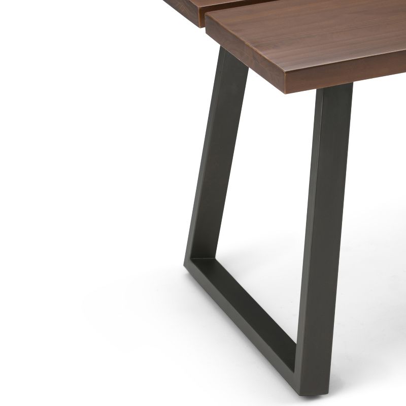 24" Tyson Solid Wood End Table Light Walnut Brown - WyndenHall