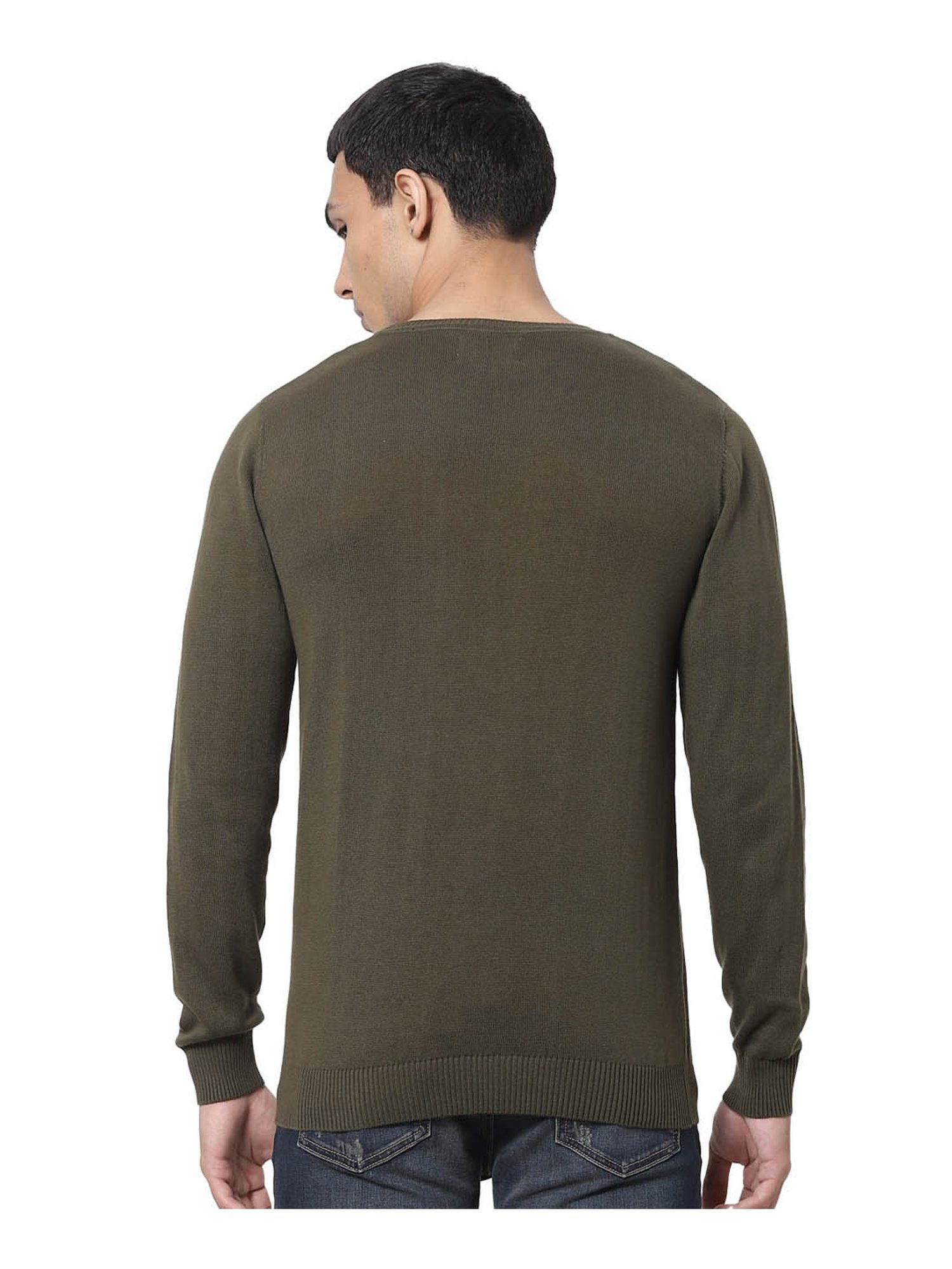 Duke Wine Self Striped Sweater