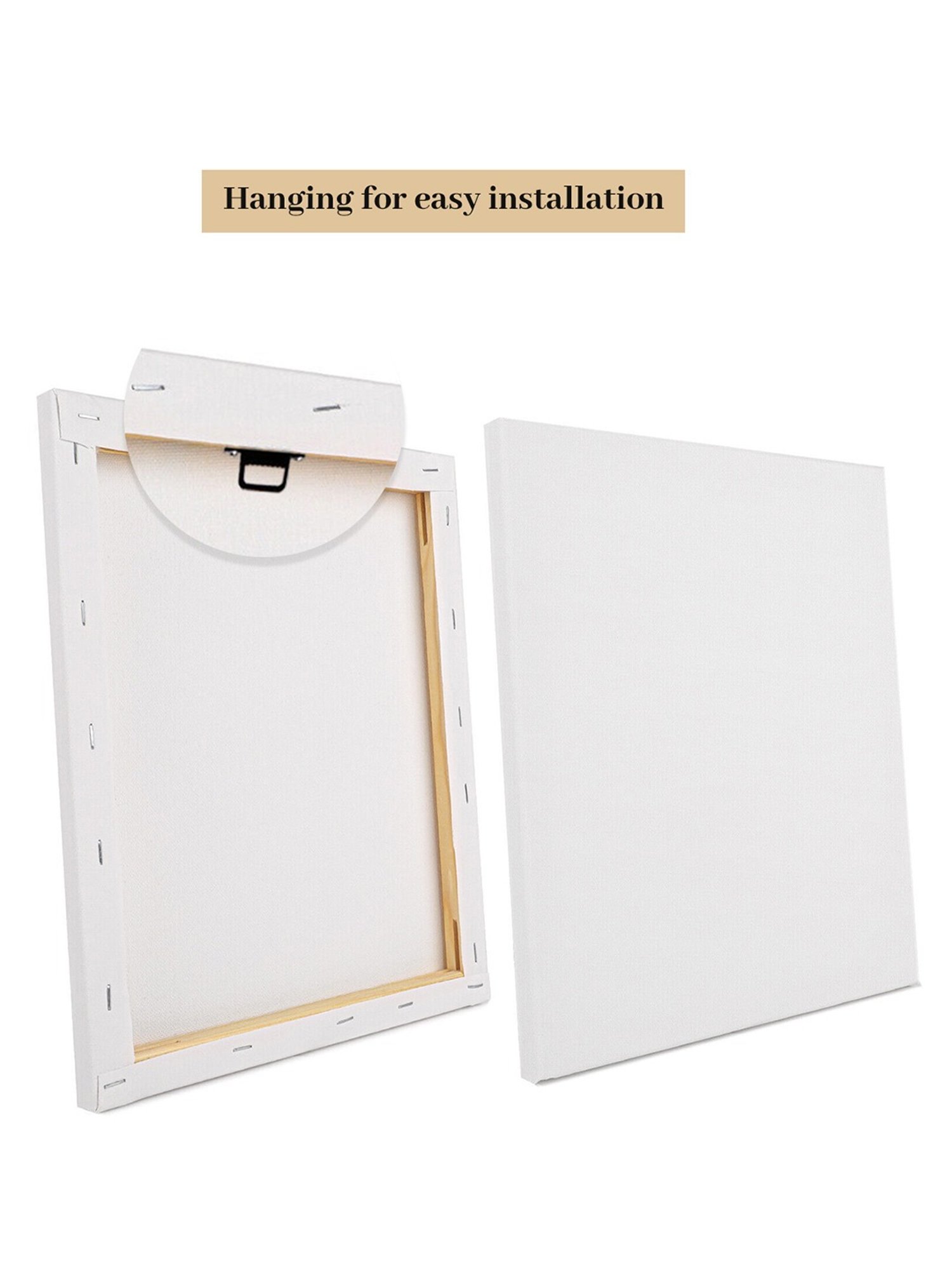 Art Street Printed Yellow Cotton Canvas Wall Art - Set Of 2