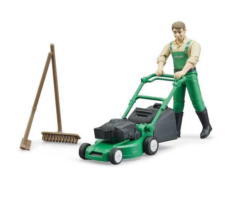 Bruder bworld Gardener with Lawn Mower and Accessories