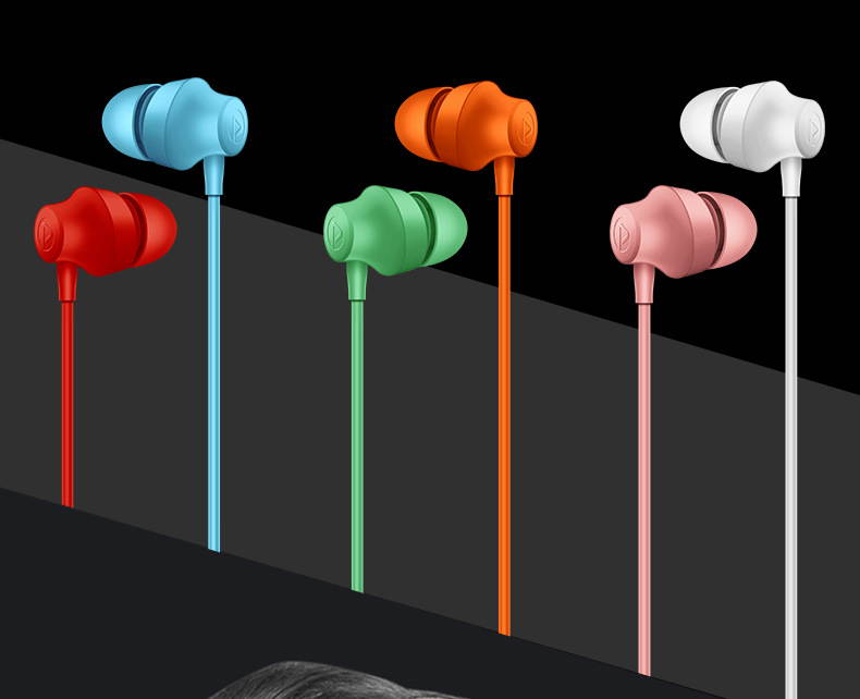 Headphones Stereo sound quality Pulling and pulling resistance ABS Noise Isolation Headsets for Laptop, Mac, iPhone and Most Android Phones Red and White RJ-A001-R