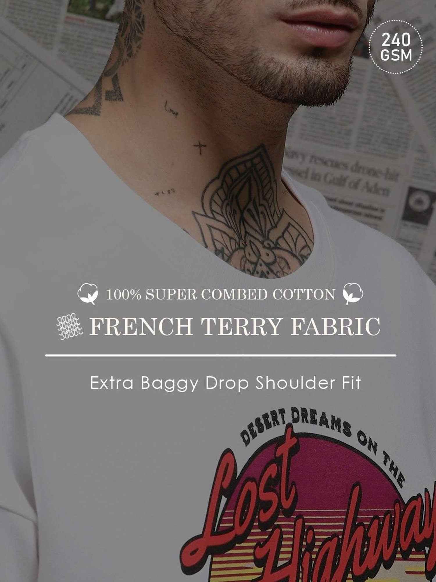 Difference Of Opinion White Loose Fit Printed Unisex T-Shirt