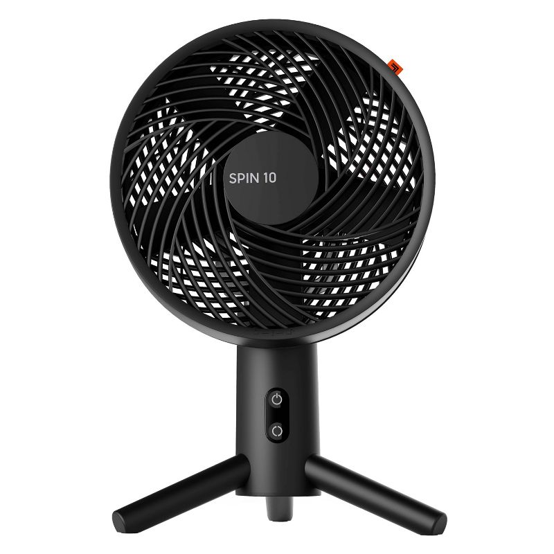 Sharper Image Spin 10 Compact Oscillating Fan Black