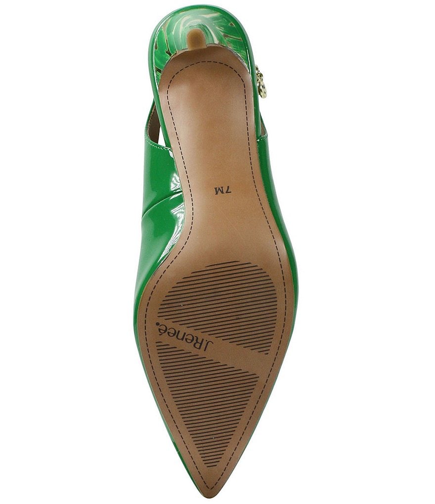 J. Renee Belamie Patent Slingback Pointed Toe Pumps