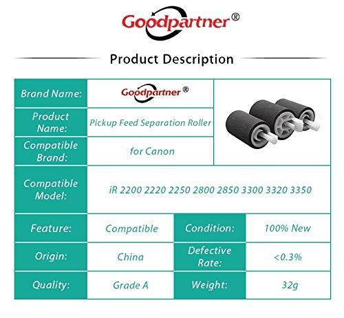 Printer Parts 1SET FF5-4552 FF5-4634 Separation Pickup Feed Roller for Canon imageRUNNER 2200 2220 2250 2800 2850 3300 3320 3350 GP200 GP215