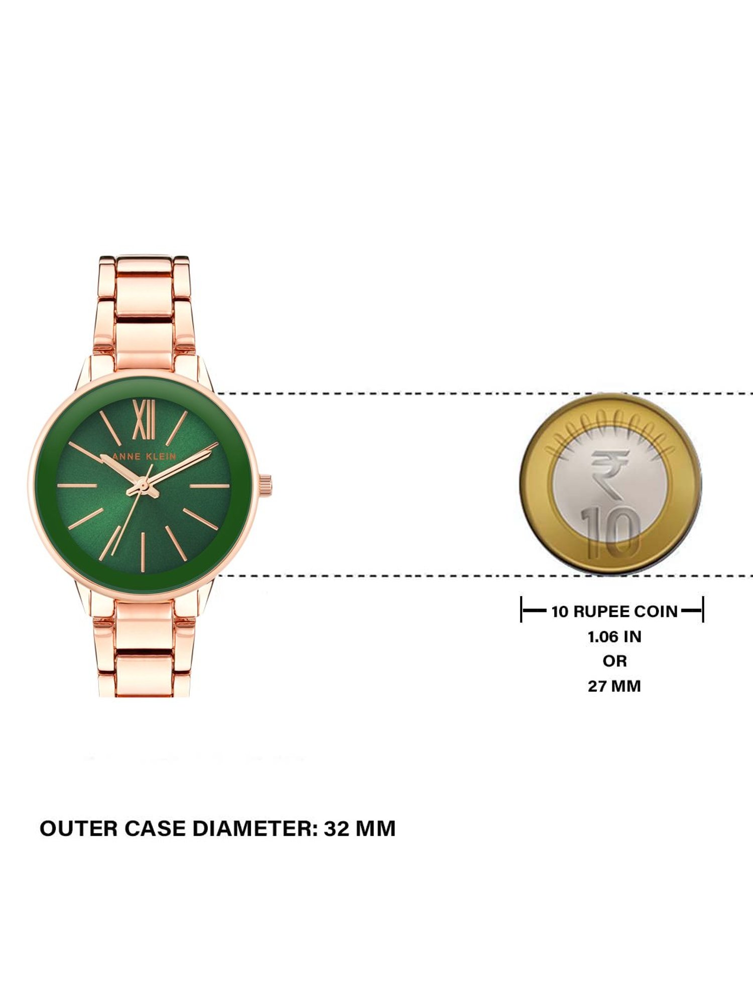 Anne Klein AK3876GNRG Analog Watch for Women