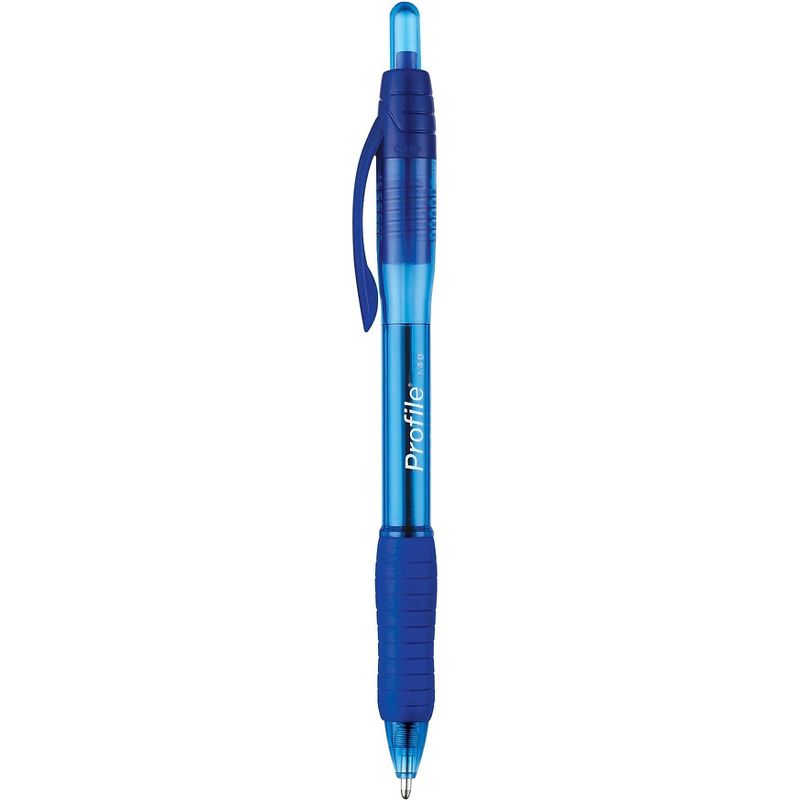 uni-ball Roller Ball Stick Pens, 0.5 mm Micro Tip, Blue, pk of 12