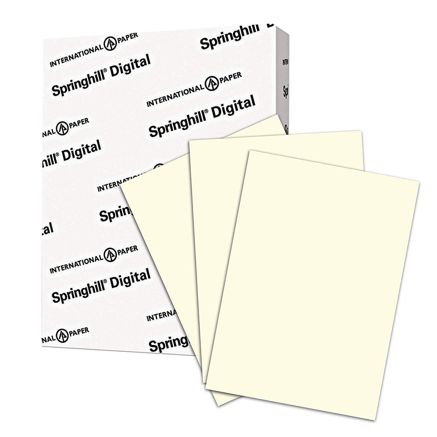 Springhill Colored Paper, Cardstock Paper, Cream Paper, 67lb, 147 gsm, 8.5 x 11, 1 Ream / 250 Sheets - Vellum Card Stock, Thick Paper (097000R)