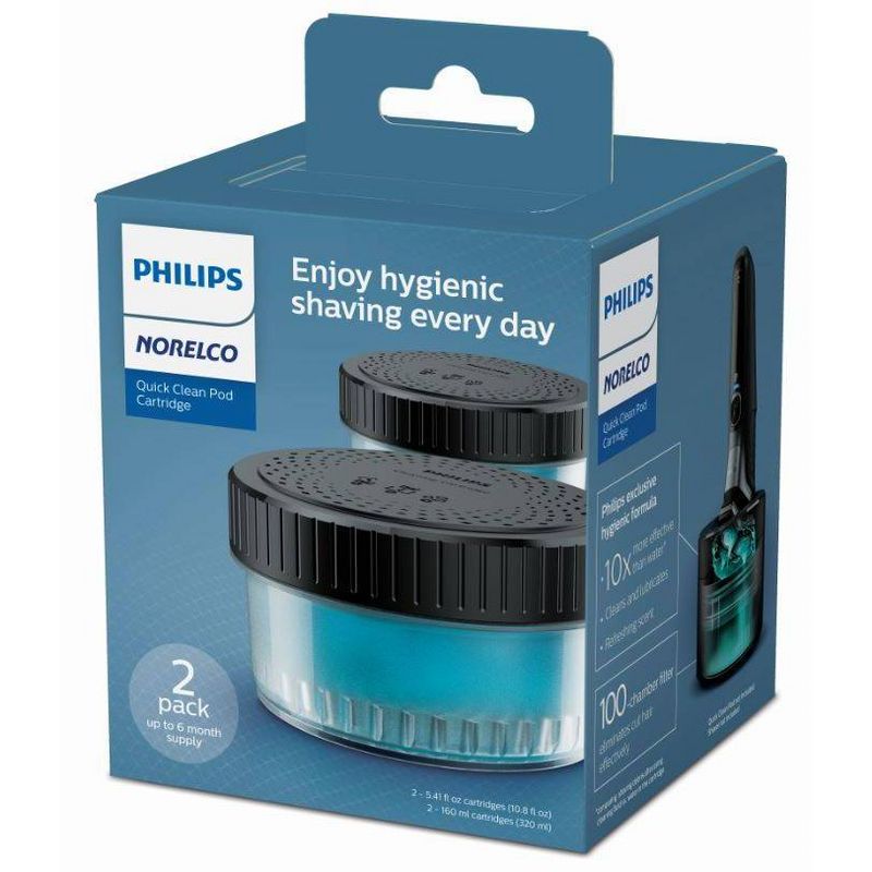 Philips Norelco 2pk Quick Clean Replacement Pods - CC12/52