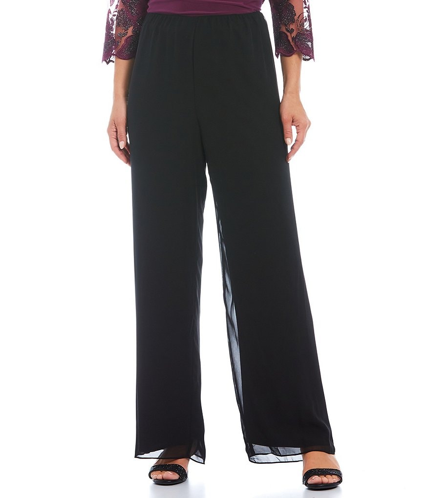 Eliza J Sequin Wide Leg Pants