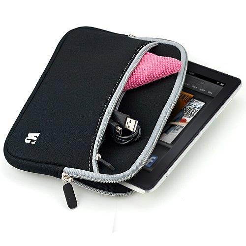 Travel Lightweight Neoprene Sleeve for The New Samsung Galaxy Note 8.0 (All Models) and Auxiliary Cable and Windshield Car Mount