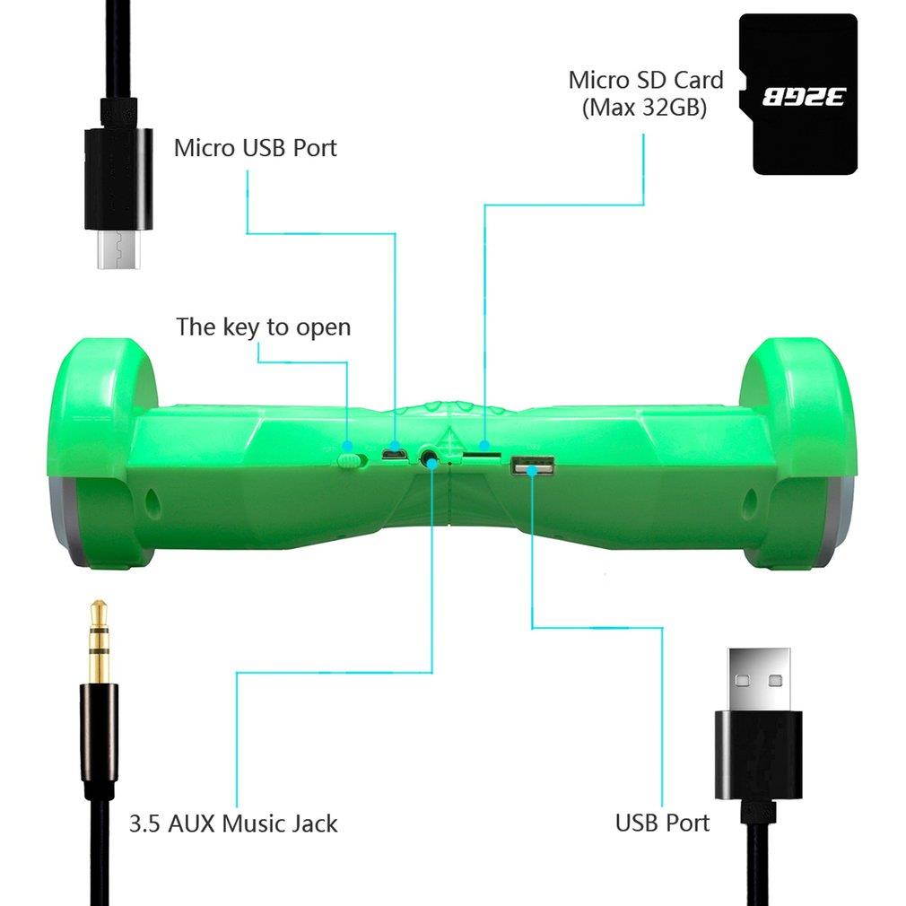 HOPESTAR H10 Self-Balance Scooters Design TF FM Bluetooth Speaker With Mic