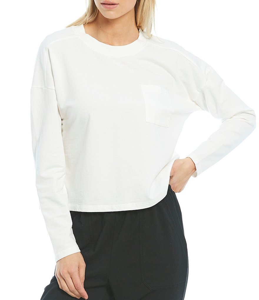A Loves A Athleisure French Terry Knit Cropped Sweatshirt