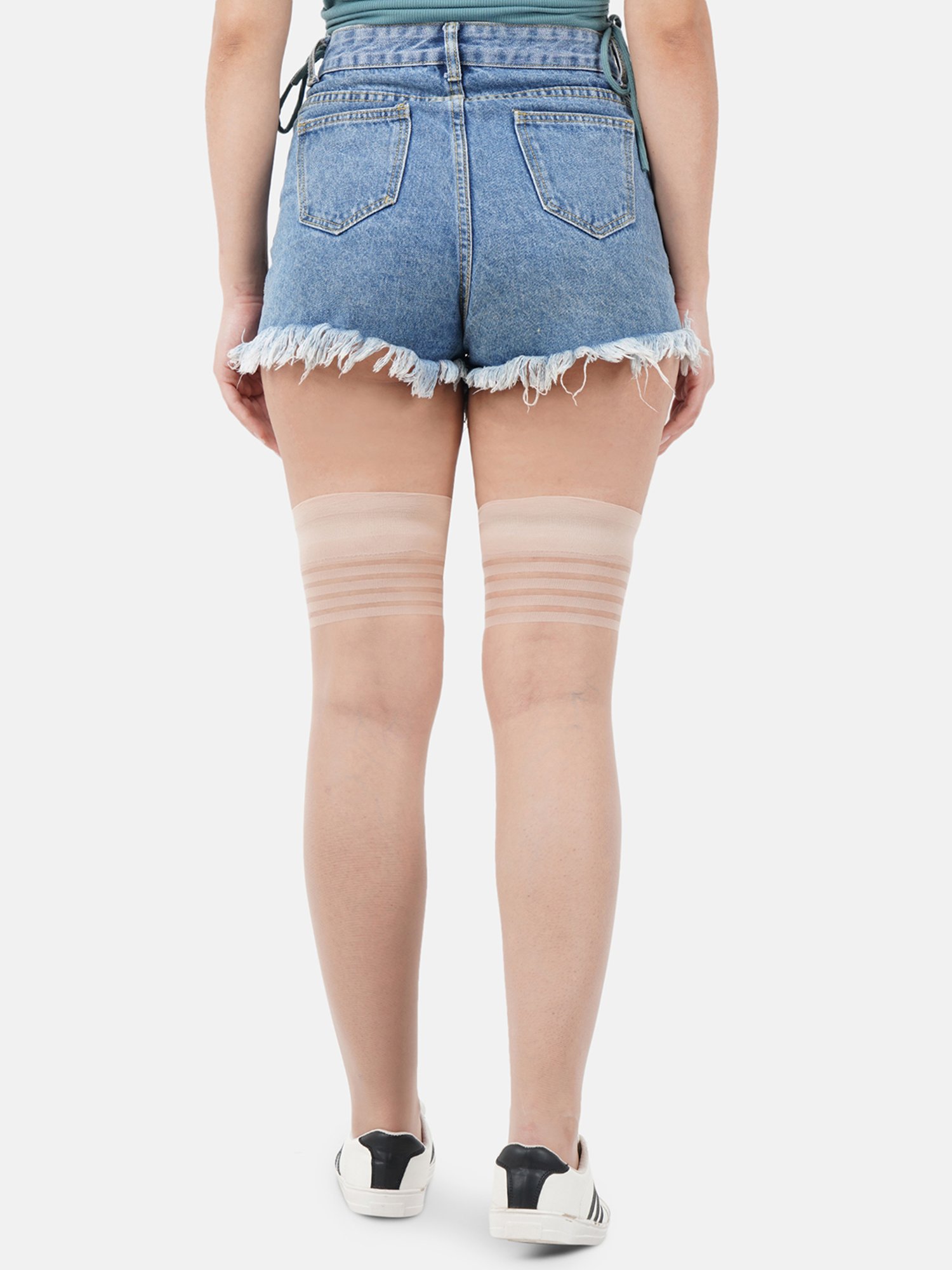 NEXT 2 SKIN Tan Striped Stockings - Pack of 2