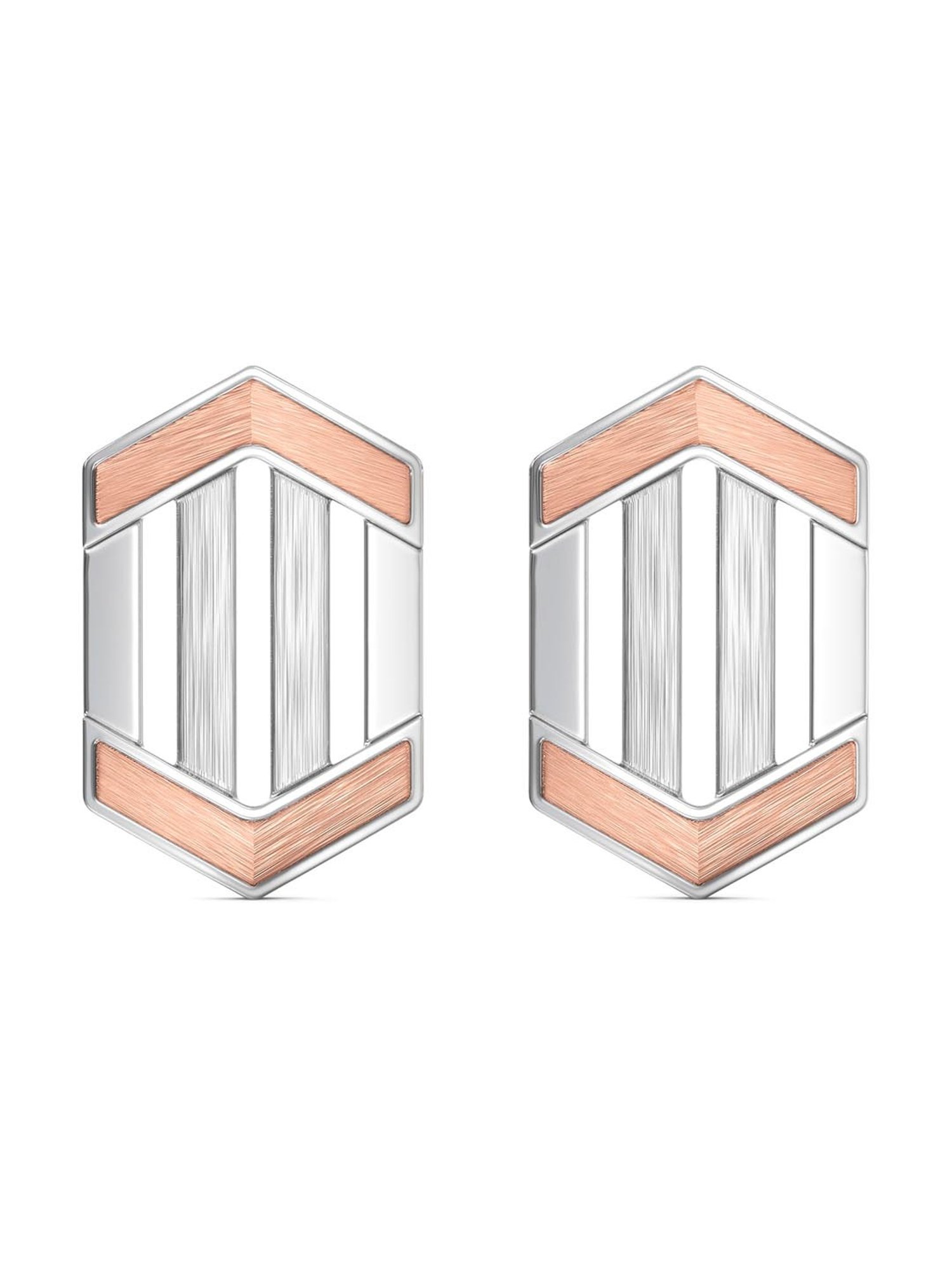 Joyalukkas 950 Platinum Trendy Hinged Earrings
