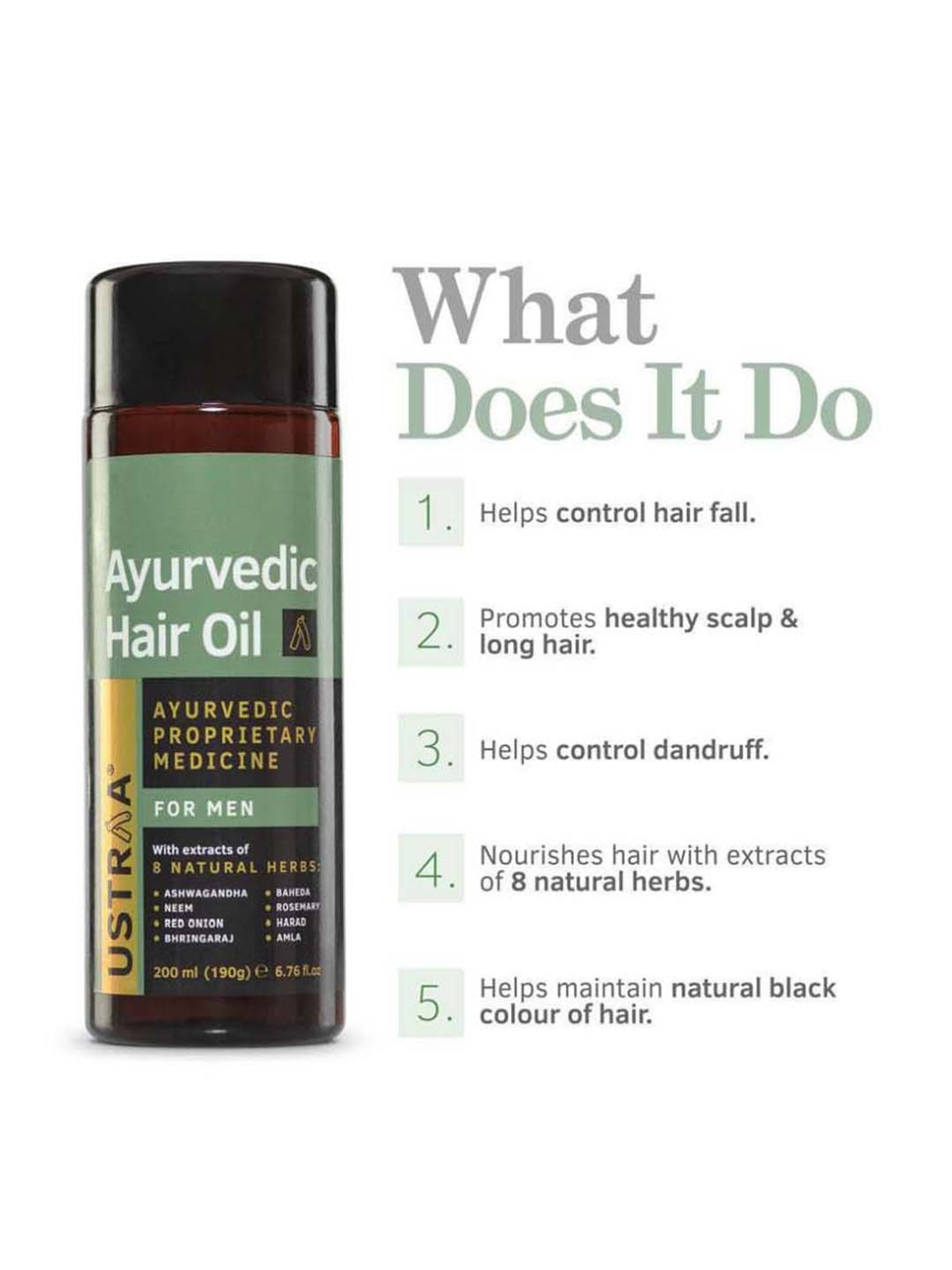 Qraa Men Red Onion Hair Oil - 100 ml