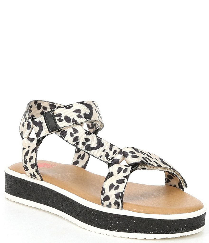 GB Girls Lulluu-Girl Leopard Print Flatform Sport Sandals (Toddler)